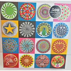 Galison Cakes By Designer Cressida Bell Jigsaw Puzzle Colorful Poster 500 Pc